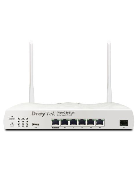 Draytek Vigor 2866Lac wireless router Gigabit Ethernet Dual-band (2.4 GHz / 5 GHz) 3G 4G White