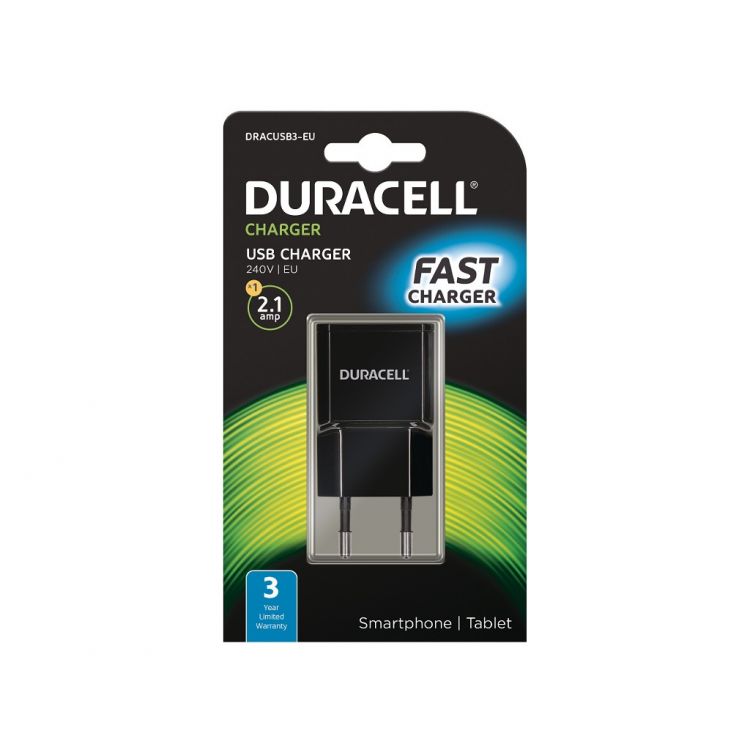 Duracell 2.1A USB Phone/Tablet Charger