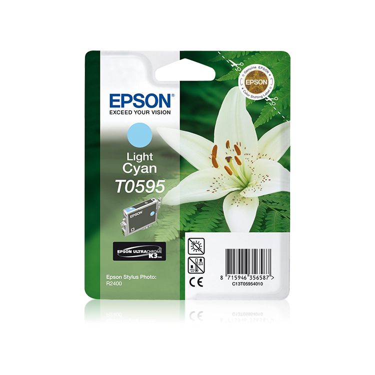 Epson Lily Singlepack Light Cyan T0595 Ultra Chrome K3