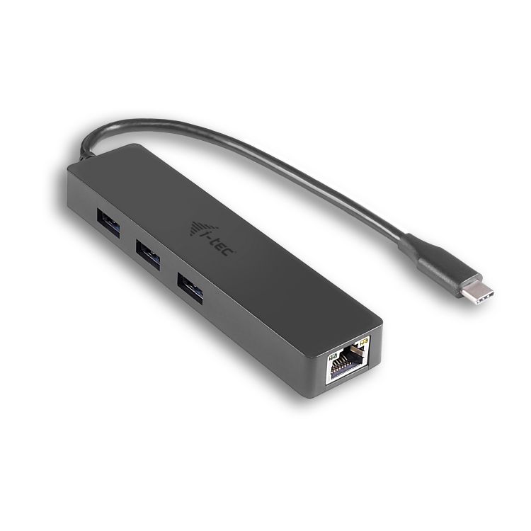 i-tec USB-C Slim 3-port HUB with Gigabit Ethernet adapter