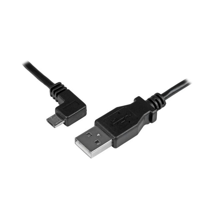 StarTech.com Micro-USB Charge-and-Sync Cable M/M - Left-Angle Micro-USB - 24 AWG - 2 m (6 ft.)