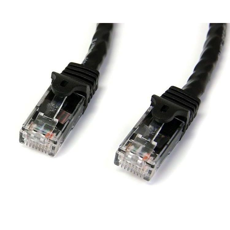 2m Black Gigabit Snagless RJ45 UTP Cat6 Patch Cable - 2 m Patch Cord