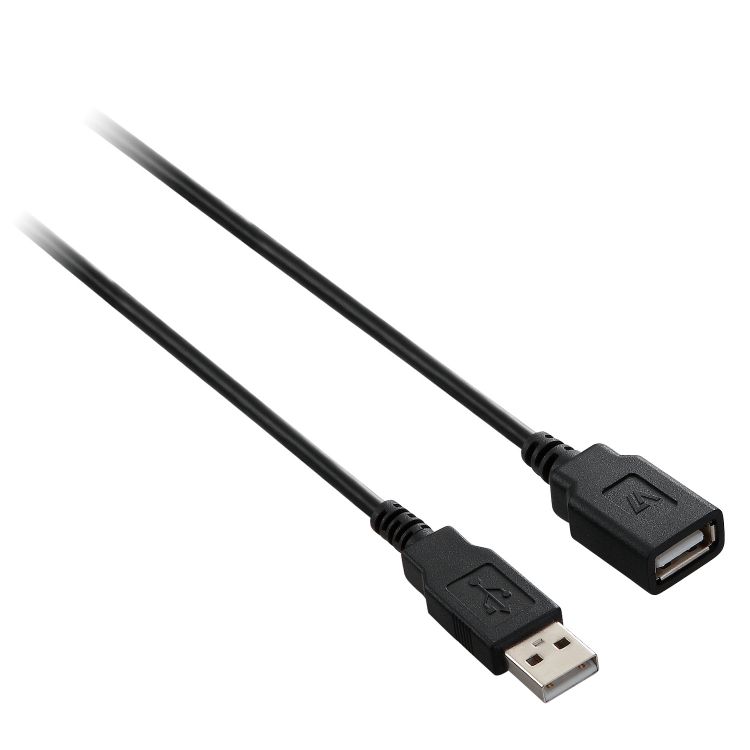 V7 USB 2.0 Extension Cable USB A to A (m/f) black 3m