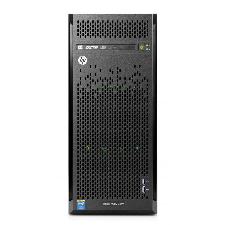 Hewlett Packard Enterprise ProLiant ML110 Gen9 E5-2620v3 8GB-R B140i 4LFF 350W PS Base server 2.4 GHz Intel Xeon E5 v3 Tower