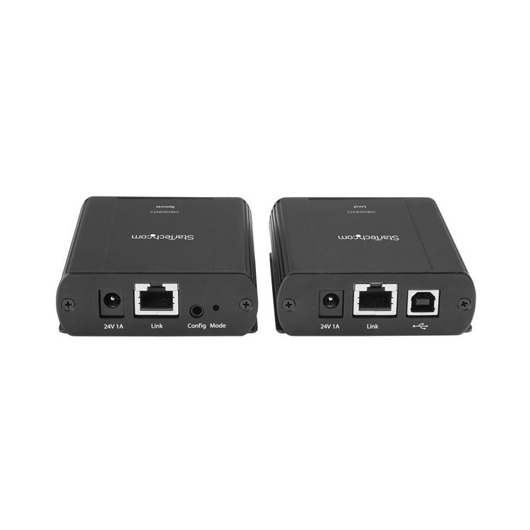2 Port USB 2.0 Extender over Cat5 or Cat6 - Up to 330 ft (100m)