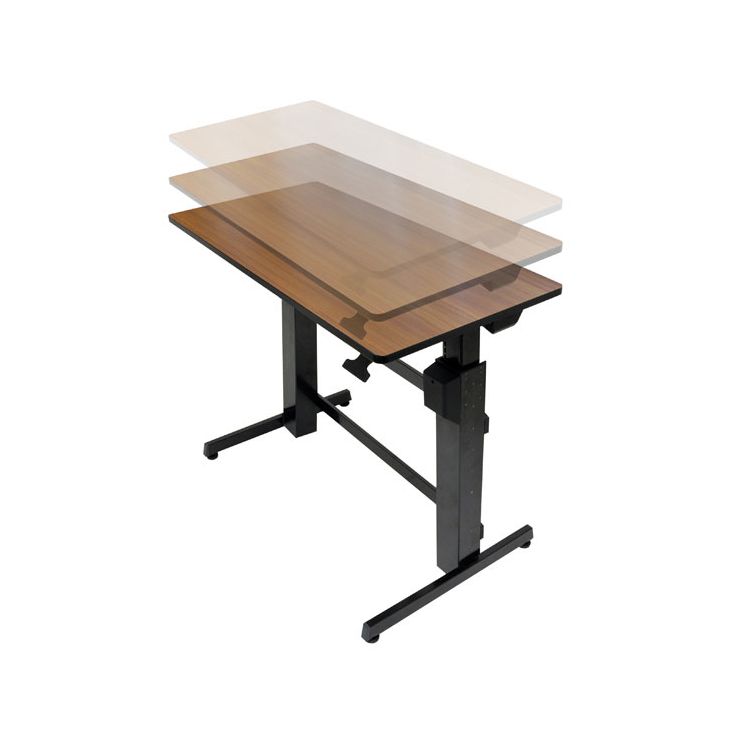 Ergotron WorkFit-D, Sit-Stand Desk computer desk Cherry