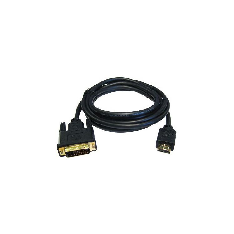 Cables Direct 2.5m HDMI/DVI-D M/M Black