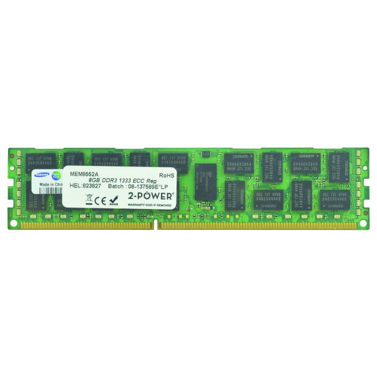 2-Power 8GB DDR3 1333MHz ECC RDIMM 2Rx4 LV Memory - replaces 49Y1379