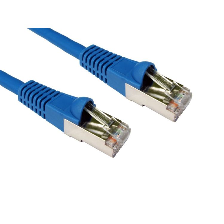 Cables Direct Cat6a, 20m networking cable S/FTP (S-STP) Blue