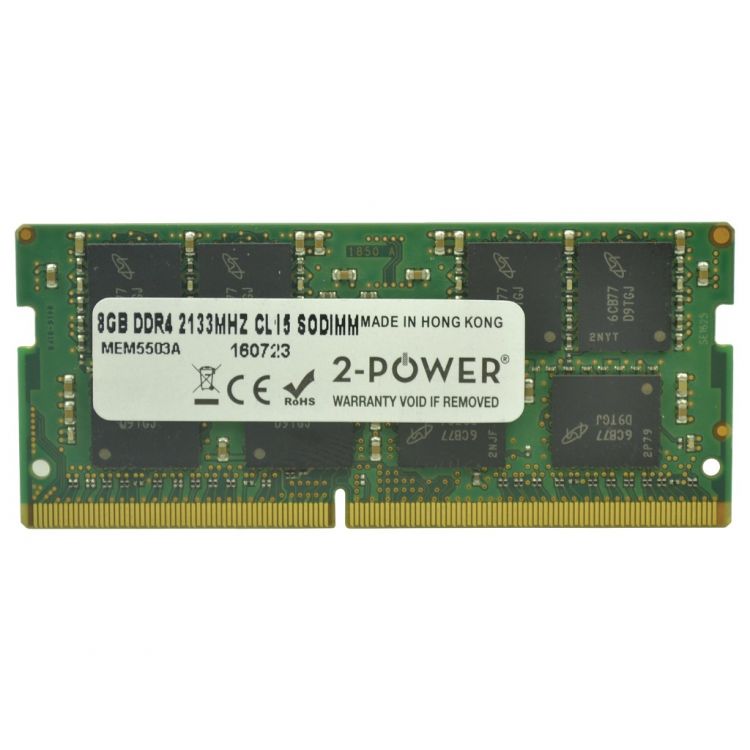 2-Power 8GB DDR4 2133MHz CL15 SoDIMM Memory - replaces KVR21S15S8/8