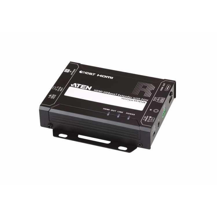 HDBaseT Receiver over single Cat 5  100M  PoH  RS232/IR