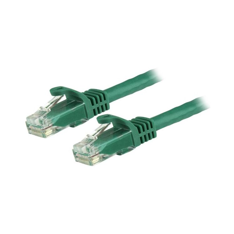15m Green Gigabit Snagless RJ45 UTP Cat6 Patch Cable - 15 m Patch Cord