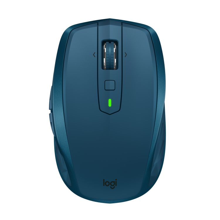 Logitech MX Anywhere 2S mice RF Wireless+Bluetooth 4000 DPI Right-hand Blue