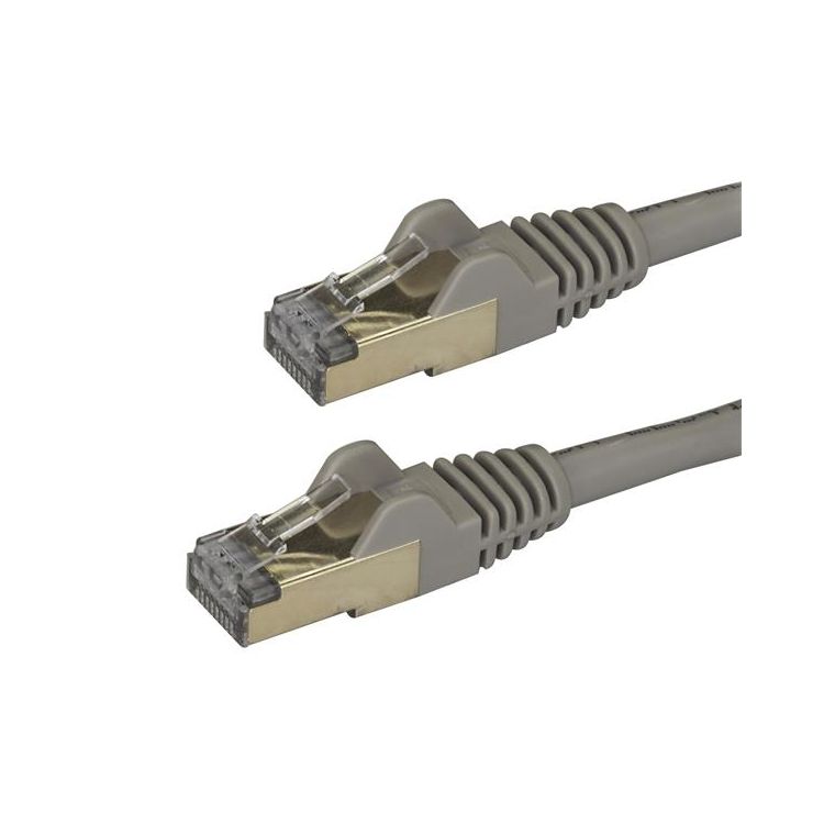 1m Gray Cat6a Ethernet Cable - STP