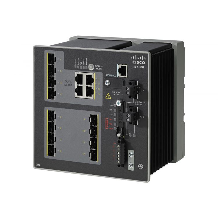 Cisco IE 4000 8 X SFP 1G Managed Gigabit Ethernet (10/100/1000) Black Power over Ethernet (PoE)