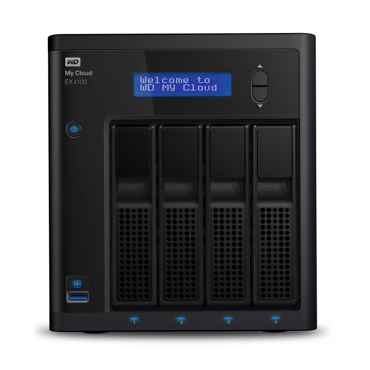 Western Digital My Cloud EX4100 Ethernet LAN Desktop Black NAS
