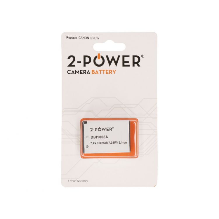 2-Power Digital Camera Battery 7.4V 950mAh