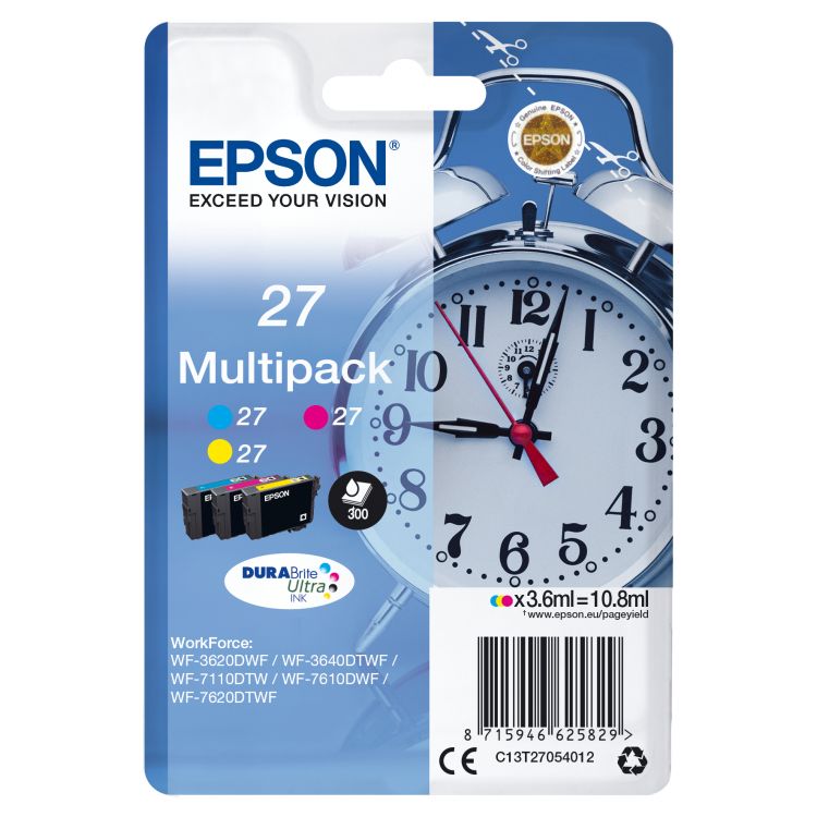 Epson Multipack 3-colour 27 DURABrite Ultra Ink