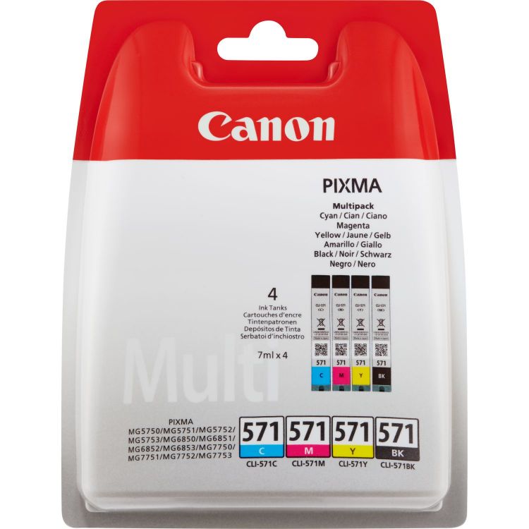 Canon CLI-571 Multipack ink cartridge Original Black,Cyan,Magenta,Yellow 4 pc(s)