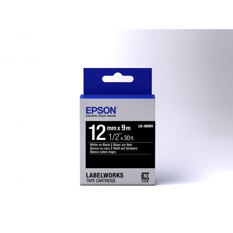 Epson LK-4BWV label-making tape