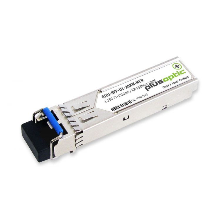 Plusoptic BiDi-SFP-U1-20KM-MER network transceiver module 1250 Mbit/s Fiber optic