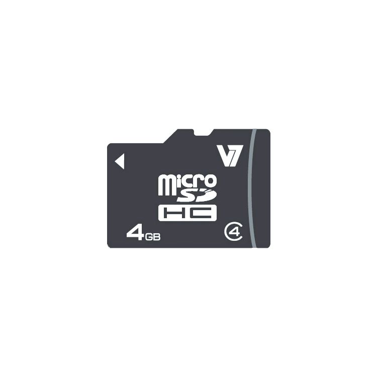 V7 4GB Micro SDHC Card Class 4 + Adapter