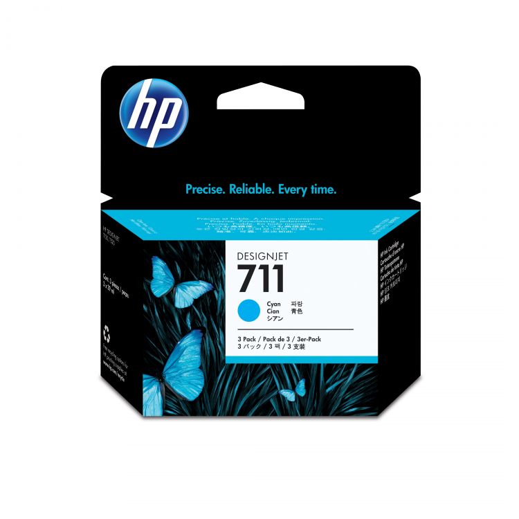 HP 711 ink cartridge Original Cyan Multipack 3 pc(s)