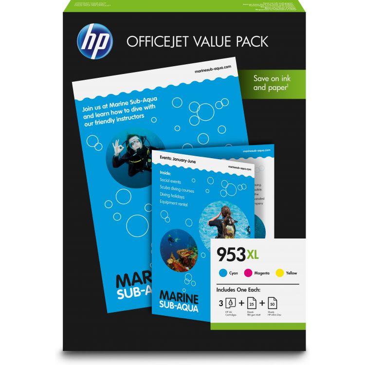 HP 953XL Office Value Pack-75 sht/A4/210 x 297 mm