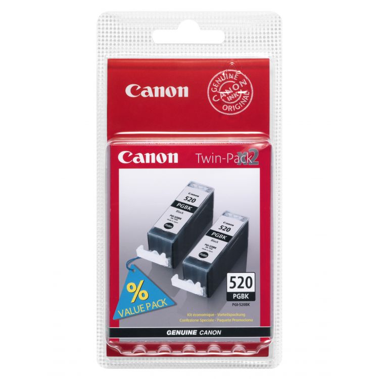 Canon PGI-520BK Twin Pack ink cartridge Original Black Multipack 2 pc(s)