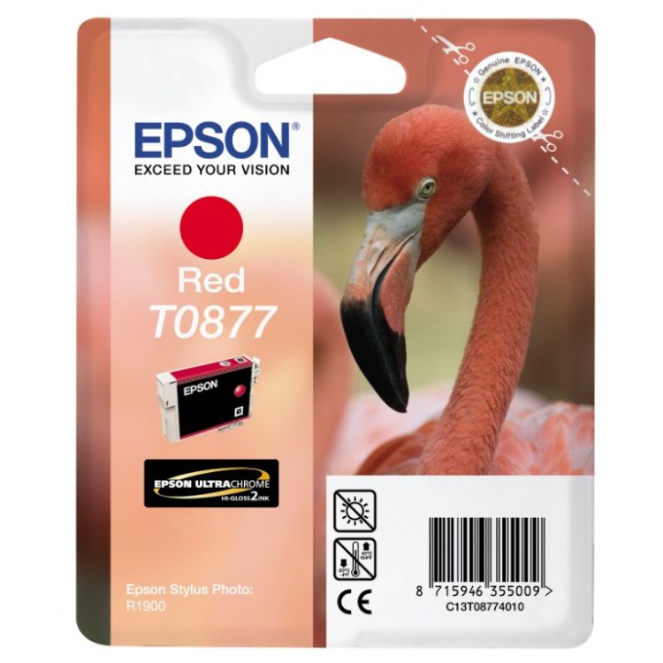 Epson Singlepack Red T0877 Ultra Gloss High-Gloss 2