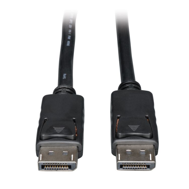 Tripp Lite P580-015 DisplayPort Cable with Latching Connectors, 4K 60 Hz (M/M), Black, 15 ft. (4.57 m)