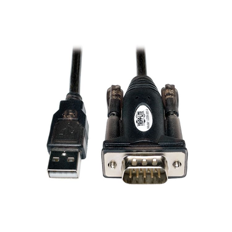 Tripp Lite USB to Serial Adapter Cable (USB-A to DB9 M/M), 1.52 m (5-ft.)