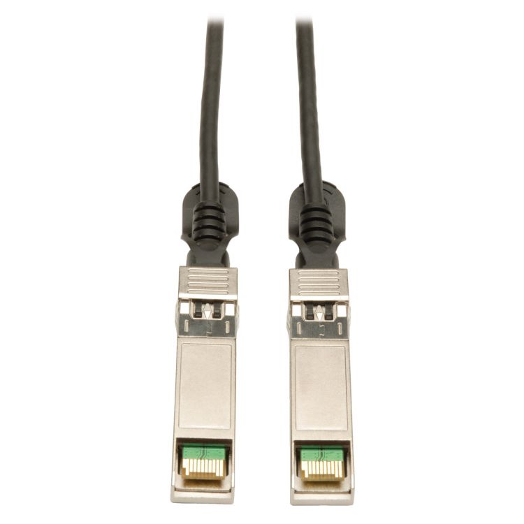 Tripp Lite SFP+ 10Gbase-CU Passive Twinax Copper Cable, SFP-H10GB-CU2M Compatible, Black, 2M