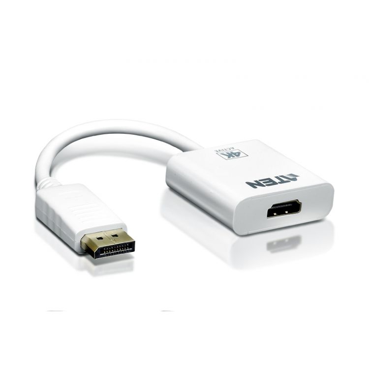 Aten DisplayPort/HDMI DisplayPort Male HDMI Type A Female White