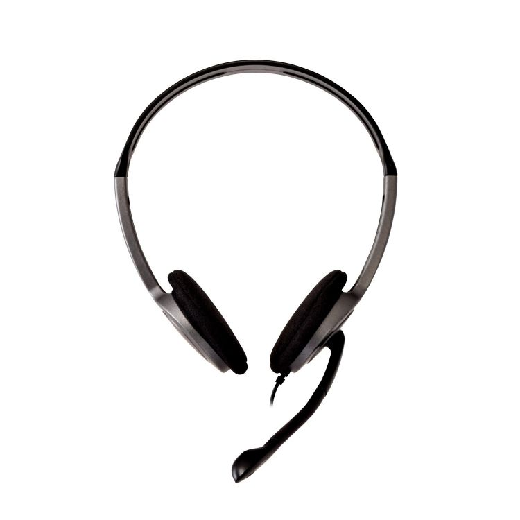V7 HA212-2EP headset Binaural Head-band Black,Silver