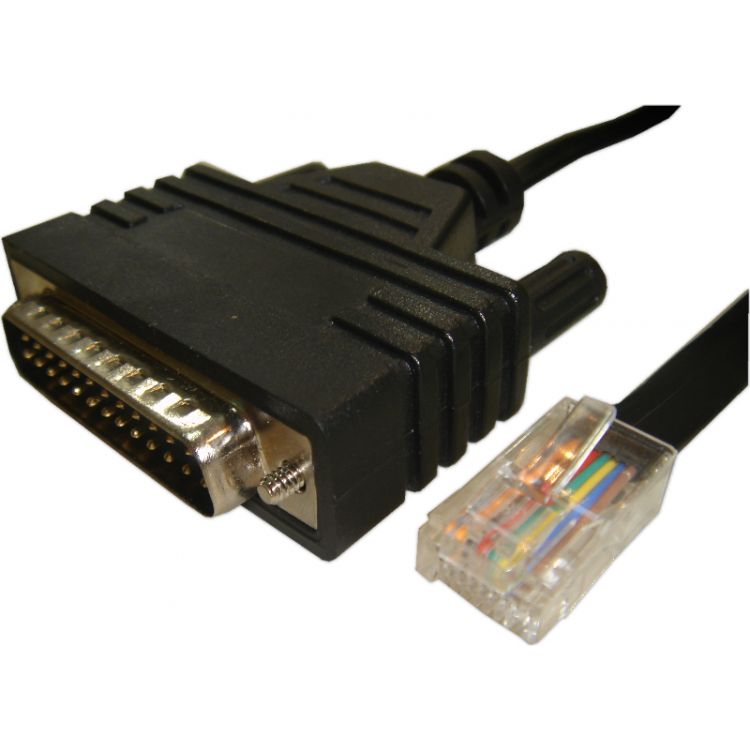 Cisco CAB-CONAUX serial cable Black 4 m DB25 RJ-45