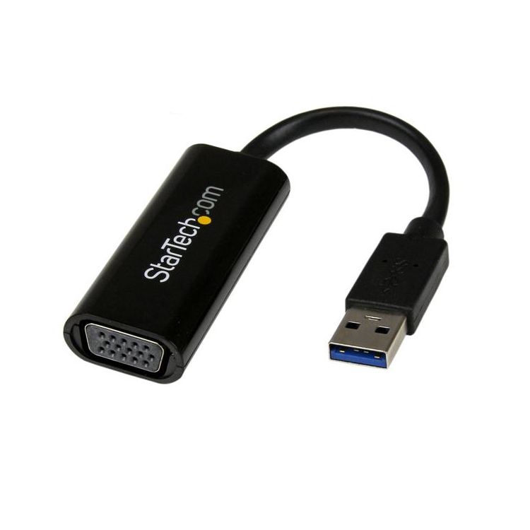 StarTech.com Slim USB 3.0 to VGA External Video Card Multi Monitor Adapter – 1920x1200 / 1080p