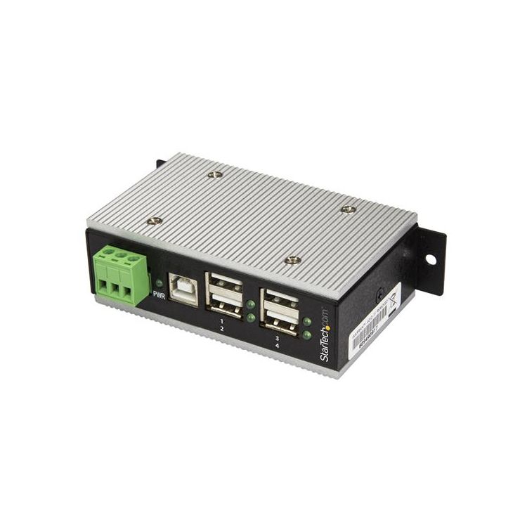 StarTech.com 4-Port Industrial USB Hub - USB 2.0 - 15kV ESD Protection