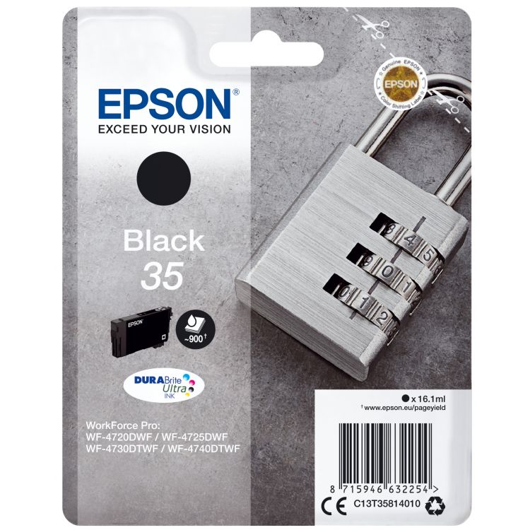 Epson Padlock C13T35814020 ink cartridge 1 pc(s) Original Standard Yield Black