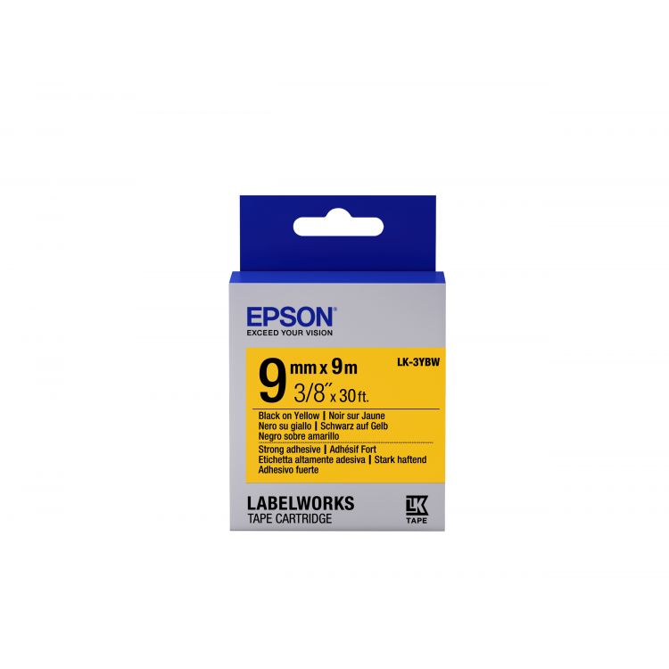 Epson LK-3YBW label-making tape Black on yellow