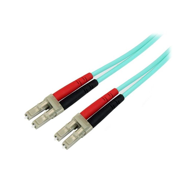 StarTech.com Fiber Optic Cable - 10 Gb Aqua - Multimode Duplex 50/125 - LSZH - LC/LC - 1 m
