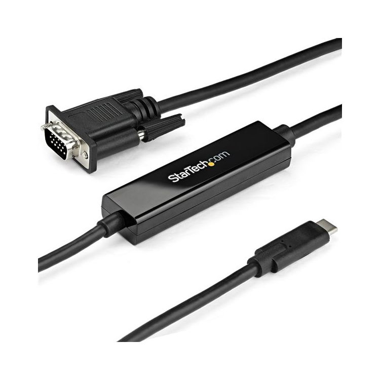 StarTech.com 1 m (3 ft.) USB-C to VGA Cable - 1920 x 1200 - Black