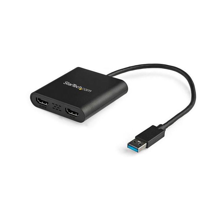 StarTech.com USB to Dual HDMI Adapter - 4K