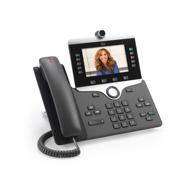 Cisco 8865 IP phone Charcoal Wired handset Wi-Fi