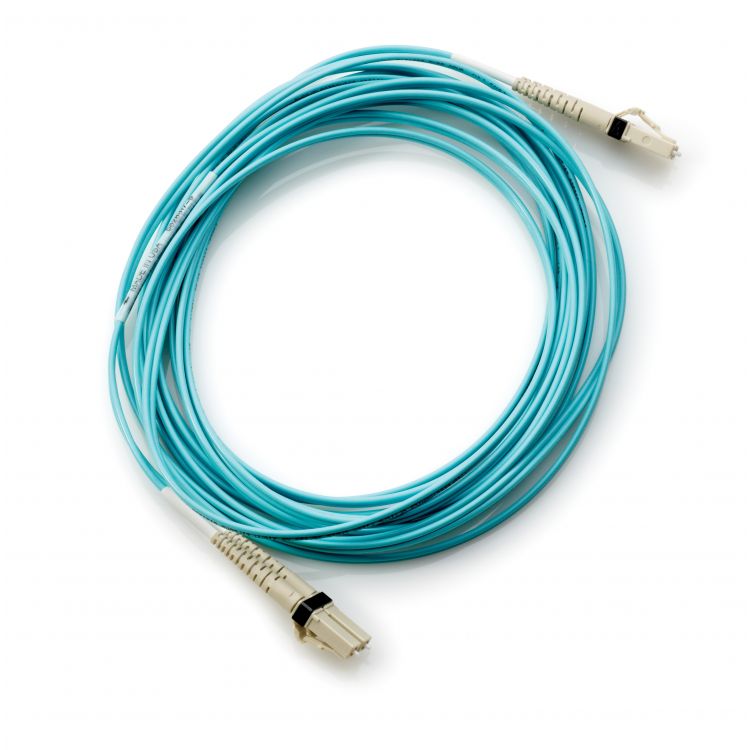 Hewlett Packard Enterprise Storage B-series Switch Cable 2m Multi-mode OM3 50/125um LC/LC 8Gb FC and 10GbE Laser-enhanced Cable 1 Pk networking cable Blue