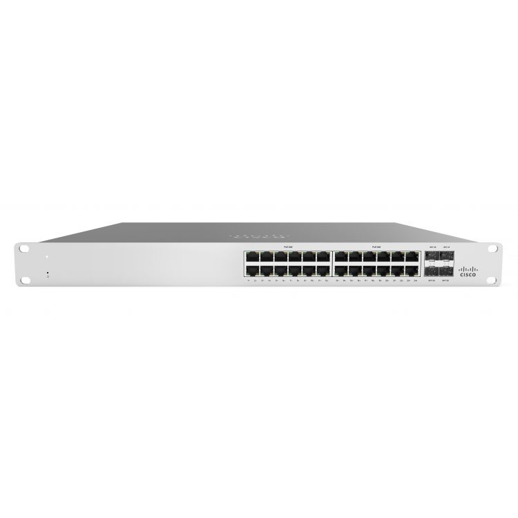 Cisco Meraki MS125-24P Managed L2 Gigabit Ethernet (10/100/1000) Gray 1U Power over Ethernet (PoE)