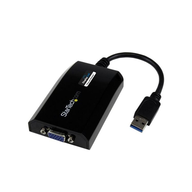 StarTech.com USB 3.0 to VGA External Video Card Multi Monitor Adapter for Mac and PC – 1920x1200 / 1080p