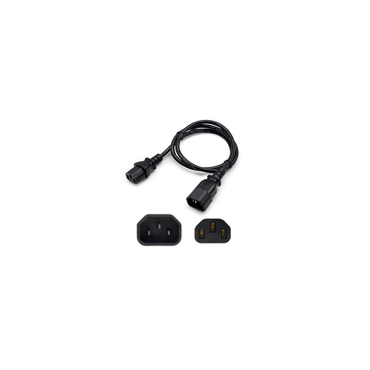 AddOn Networks ADD-C132C1418AWG0.5 power cable Black 0.5 m C14 coupler C13 coupler