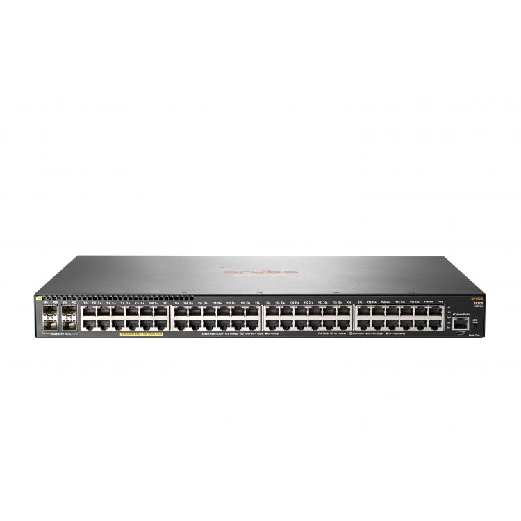 Hewlett Packard Enterprise Aruba 2930F 48G PoE+ 4SFP+ Managed L3 Gigabit Ethernet (10/100/1000) Power over Ethernet (PoE) 1U Gray