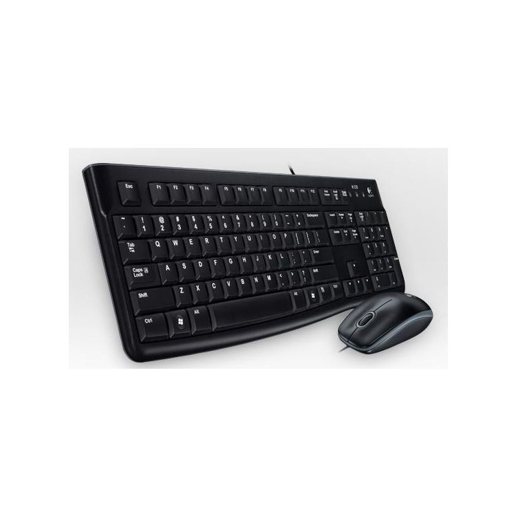 Logitech MK120 keyboard USB QWERTY Portuguese Black